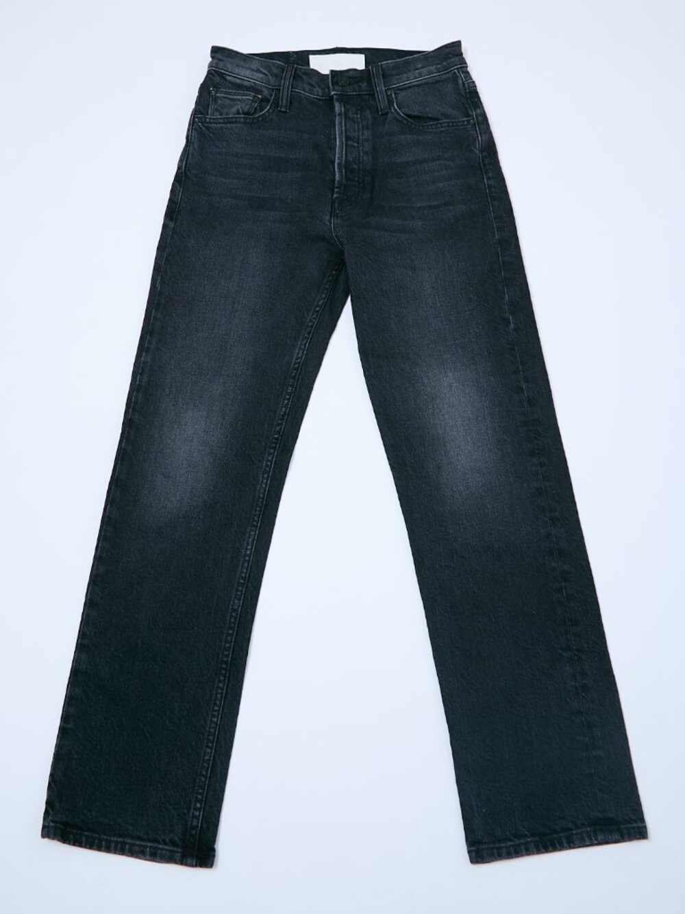 MOTHER SUPERIOR Tomcat Lies Lies Lies Black Denim High Rise Straight Leg Jeans - Picture 2 of 16